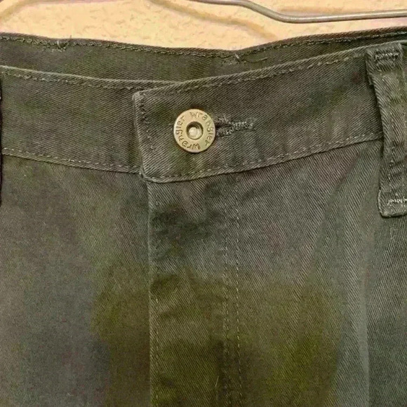 Wrangler black relaxed fit mens shorts sz 36 western blue collar casual work - Picture 4 of 10